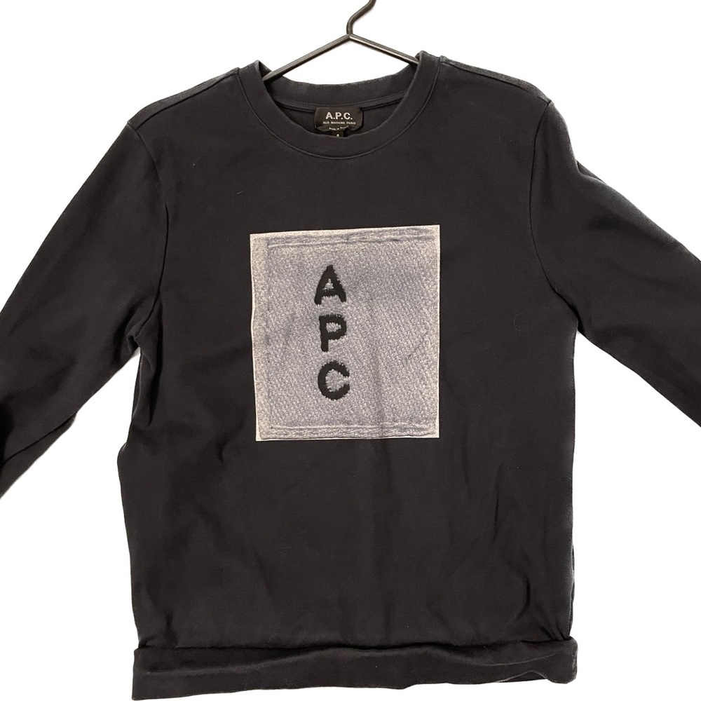 A.P.C logo crew neck sweatshirt